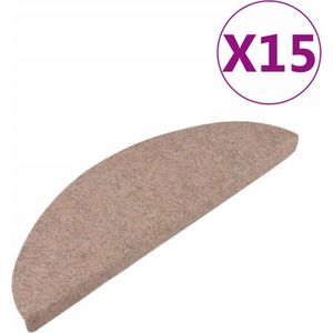 vidaXL Trapmatten - Beige - Naaldvilt - Set van 15