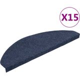 vidaXL Trapmatten - Blauw - Naaldvilt - 15 Stuks