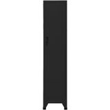 VidaXL-Lockerkast-38x45x180-cm-staal-zwart