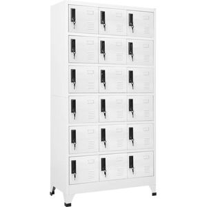 VidaXL-Lockerkast-90x40x180-cm-staal-wit