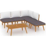 Vidaxl - 6-tlg. Garten-Lounge-Set mit Kissen Massivholz Akazie