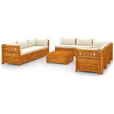 vidaXL-9-delige-Loungeset-met-kussens-massief-acaciahout