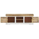 VidaXL TV-meubel 110x30x40 cm - Massief Mangohout