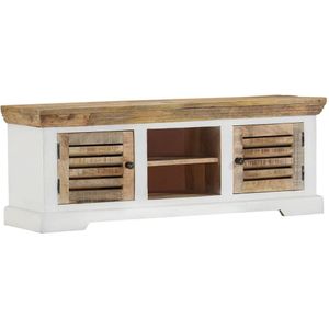 vidaXL TV-Schrank 110x30x40 cm Massivholz Mango