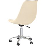 VidaXL Eetkamerstoelen 6 st. Stof Crèmekleurig