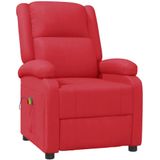 vidaXL-Massagestoel-kunstleer-rood