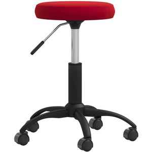 vidaXL Massagehocker Samt Weinrot