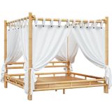 vidaXL Hemelbed 200x200 cm bamboe