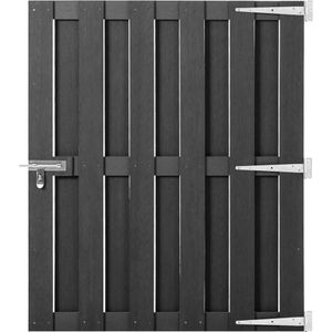 Metalen Tuinpoort Enkel 100x100 cm Antraciet Metalen Tuinpoort Enkel 100x100 cm Antraciet