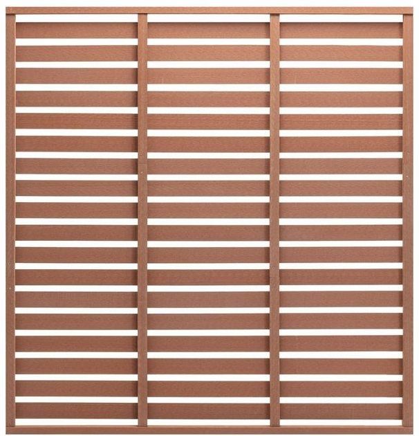 vidaXL Zaunplatte WPC 180x180 cm Braun