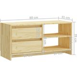 VidaXL TV-meubel 80x31x39 cm - Massief Grenenhout