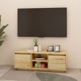 VidaXL Tv-meubel 110x30x40 cm - Massief Vurenhout