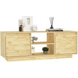 VidaXL TV-meubel 110x30x40 cm - Massief Grenenhout