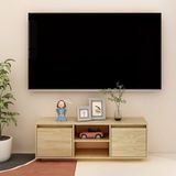 VidaXL TV-meubel 110x30x40 cm - Massief Grenenhout