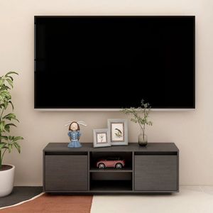vidaXL-Tv-meubel-110x30x40-cm-massief-grenenhout-grijs