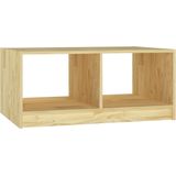 VidaXL Salontafel 75x50x33,5 cm - Massief Grenenhout