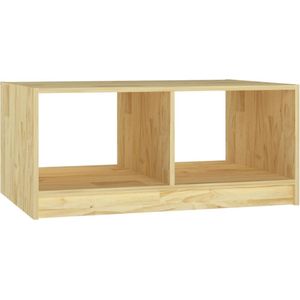 VidaXL Salontafel 75x50x33,5 cm - Massief Grenenhout