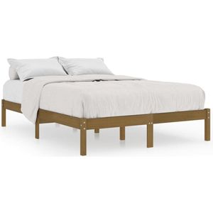 vidaXL-Bedframe-massief-grenenhout-honingbruin-120x200-cm