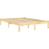 vidaXL - Bedframe - massief - grenenhout - 160x200 - cm