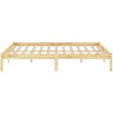 vidaXL - Bedframe - massief - grenenhout - 160x200 - cm