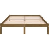 vidaXL Bedframe massief grenenhout honingbruin 160x200 cm