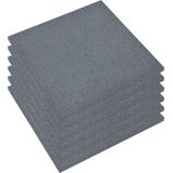 vidaXL - Valtegels - 6 - st - 50x50x3 - cm - rubber - grijs