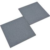 vidaXL - Valtegels - 6 - st - 50x50x3 - cm - rubber - grijs