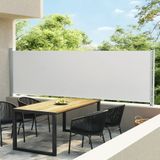 vidaXL - Tuinscherm - uittrekbaar - 140x600 - cm - crème