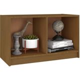 VidaXL Tv-meubel 70x33x42 cm Massief Grenenhout Honingbruin