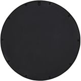 vidaXL Spiegel Schwarz 60x4 cm Eisen Rund für den Innenbereich