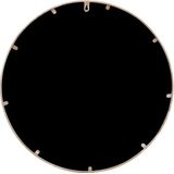 vidaXL Spiegel Sand 40x3 cm Eisen Rund für Innenbereich