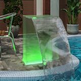 VidaXL Zwembadfontein met RGB LED's 51 cm Acryl