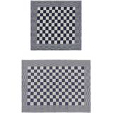 vidaXL - Keukendoekenset - Blauw en Wit - Katoen - 20 Delig