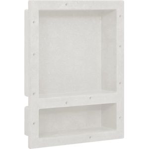 vidaXL-Douchenis-met-2-vakken-41x51x10-cm-matwit