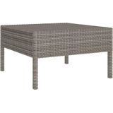 vidaXL 8-tlg. Garten-Lounge-Set mit Auflagen Poly Rattan Grau