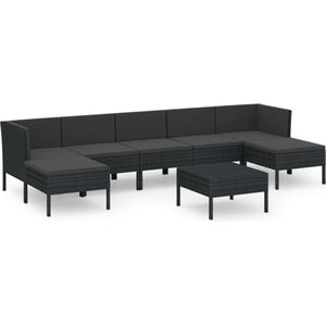 VidaXL-8-delige-Loungeset-met-kussens-poly-rattan-zwart