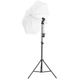 vidaXL Fotostudioset met verlichtingsset, achtergrond en reflector