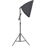 vidaXL Fotostudioset met softboxlamp en achtergrond