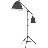 vidaXL Fotostudioset met verlichtingsset, achtergrond en reflector