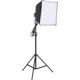 vidaXL Fotostudioset met verlichtingsset, achtergrond en reflector