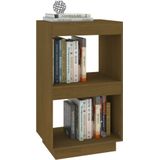 vidaXL - Boekenkast - 40x35x71 - cm - massief - grenenhout - honingbruin
