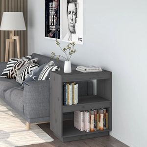 vidaXL-Boekenkast-60x35x71-cm-massief-grenenhout-grijs