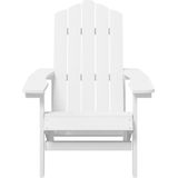 vidaXL Tuinstoel Adirondack HDPE wit