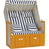 vidaXL-Strandstoel-met-kussens-poly-rattan-en-hout-wit-en-blauw