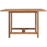 Garten-Esstisch 110x110x75 cm Massivholz Teak vidaXL