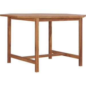 Garten-Esstisch 110x110x75 cm Massivholz Teak Vidaxl