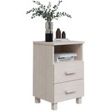 vidaXL Nachttische HAMAR 2 Stk. Weiß 40x35x62 cm Massivholz