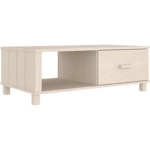 VidaXL Salontafel Hamar 100x55x35 cm Massief Grenenhout Honingbruin