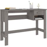 vidaXL-Bureau-HAMAR-110x40x75-cm-massief-grenenhout-lichtgrijs