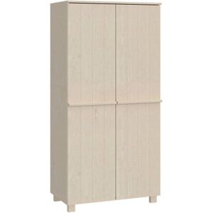 vidaXL Kleiderschrank HAMAR Honigbraun 89x50x180 cm Massivholz Kiefer